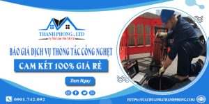 Báo giá dịch vụ thông tắc cống nghẹt tại quận Tân Bình giá rẻ