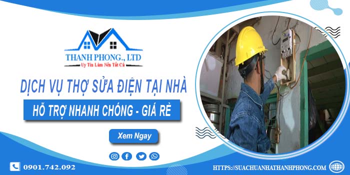 Dịch vụ thợ sửa điện tại Tp Tân An gần đây【Lh 0901742092】