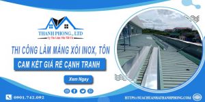 Thi công máng xối Inox, Tôn tại Bình Phước【Cam kết giá rẻ】