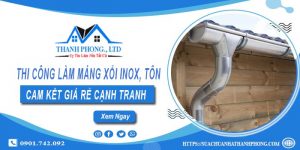 Thi công máng xối Inox, Tôn tại Khánh Hoà【Cam kết giá rẻ】