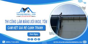 Thi công làm máng xối Inox, Tôn tại quận 12【Cam kết giá rẻ】