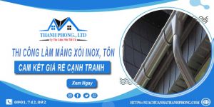 Thi công máng xối Inox, Tôn tại Thanh Xuân【Cam kết giá rẻ】