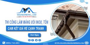 Thi công làm máng xối Inox, Tôn tại Tp Đà Lạt【Cam kết giá rẻ】