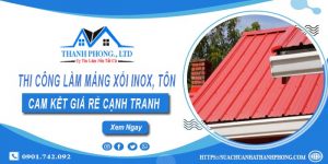 Thi công làm máng xối Inox, Tôn tại Tp Dĩ An【Cam kết giá rẻ】