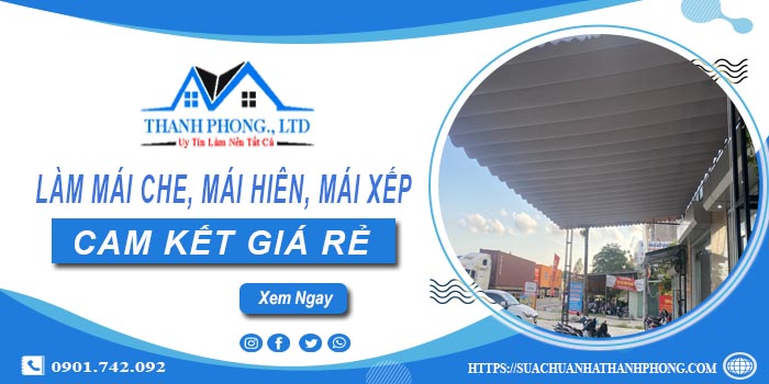 Làm mái che, mái hiên, mái xếp tại Dĩ An -【Cam kết giá rẻ】