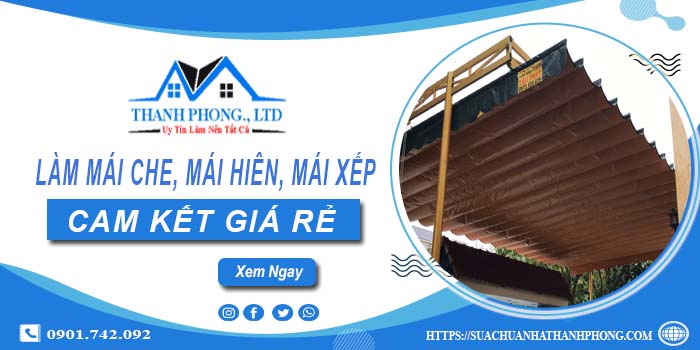 Làm mái che, mái hiên, mái xếp tại Đông Anh【cam kết giá rẻ】