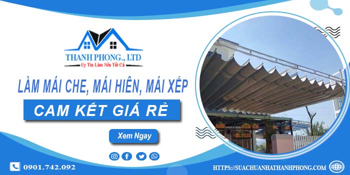 Làm mái che, mái hiên, mái xếp tại Hoài Đức【cam kết giá rẻ】