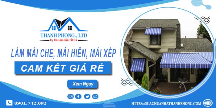 Làm mái che, mái hiên, mái xếp tại Long Biên【cam kết giá rẻ】