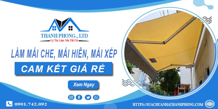 Làm mái che, mái hiên, mái xếp tại Mỹ Đức【cam kết giá rẻ】