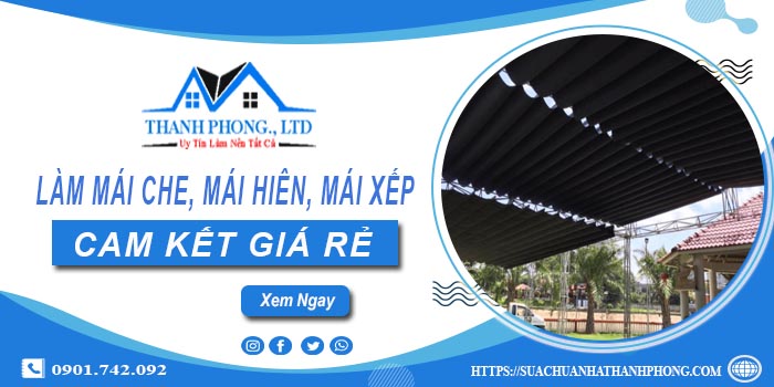 Làm mái che, mái hiên, mái xếp tại Nhà Bè -【Cam kết giá rẻ】