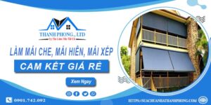 Làm mái che, mái hiên, mái xếp tại Quận 3 -【Cam kết giá rẻ】