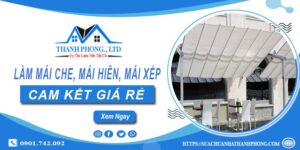 Làm mái che, mái hiên, mái xếp tại Quận 9 -【Cam kết giá rẻ】