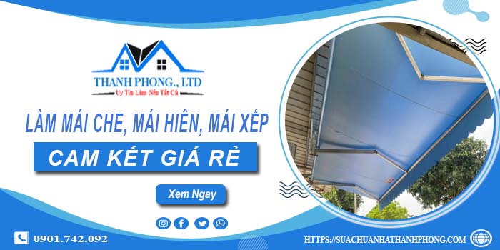 Làm mái che, mái hiên, mái xếp tại Quốc Oai【cam kết giá rẻ】