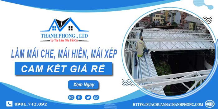 Làm mái che, mái hiên, mái xếp tại Sơn Tây【cam kết giá rẻ】