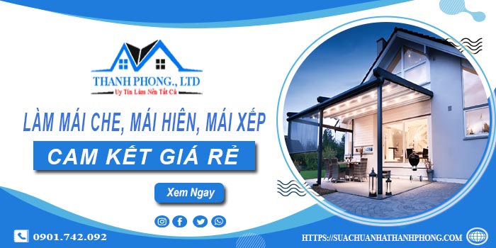 Làm mái che, mái hiên, mái xếp tại Tân Bình -【Cam kết giá rẻ】