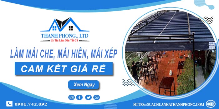 Làm mái che, mái hiên, mái xếp tại Tây Ninh -【Cam kết giá rẻ】