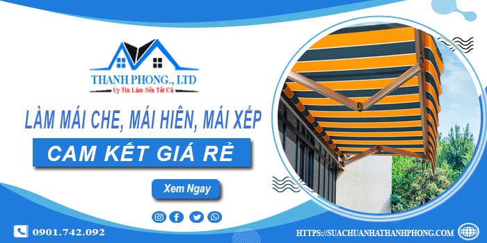 Làm mái che, mái hiên, mái xếp tại Thanh Oai【cam kết giá rẻ】