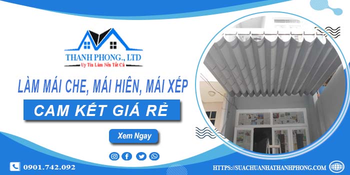 Làm mái che, mái hiên, mái xếp tại Thanh Xuân【cam kết giá rẻ】